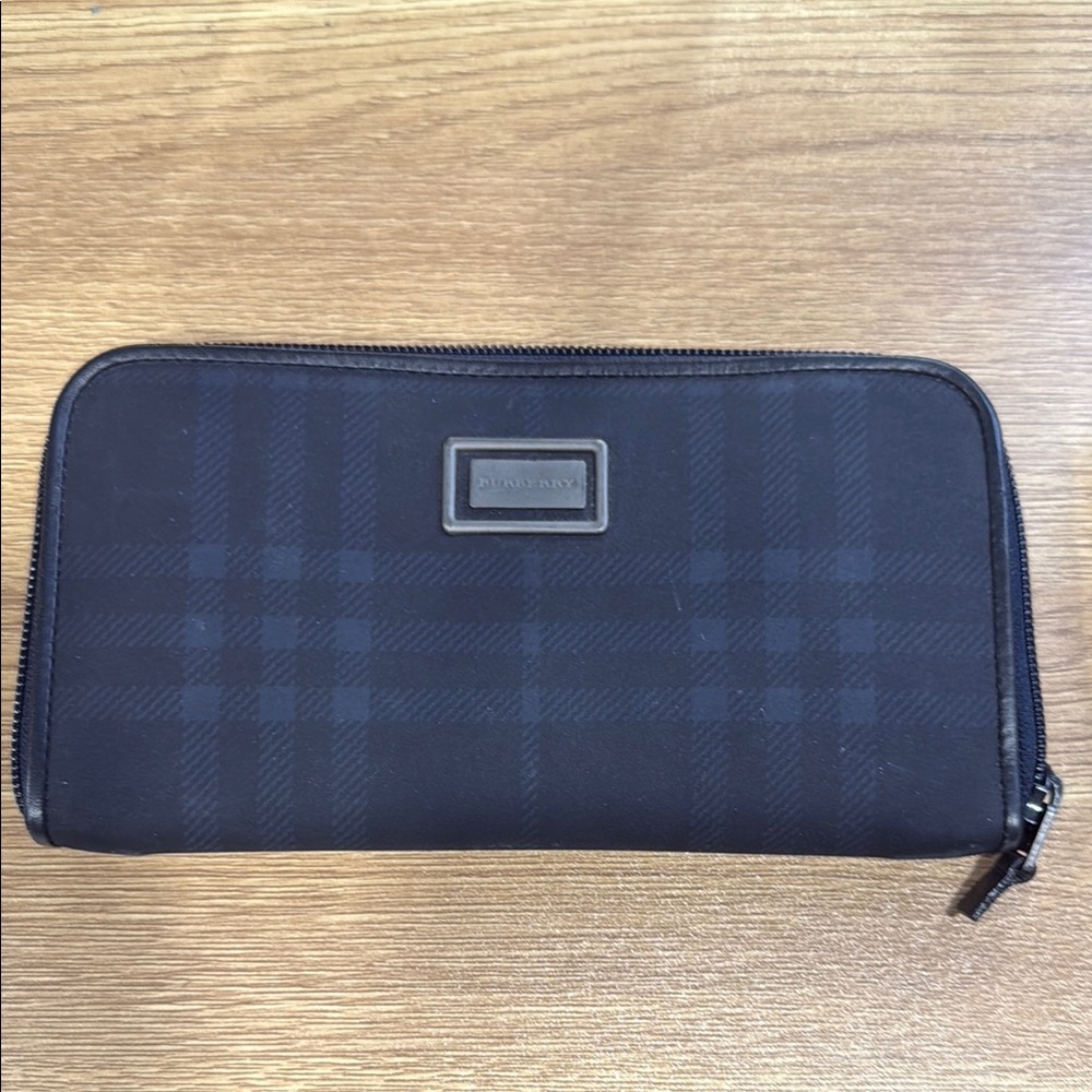 Authentic Navy Blue Burberry Wallet